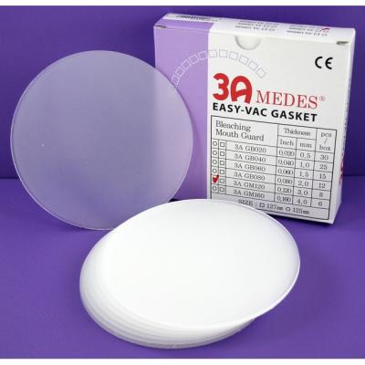 EV Gasket Mouthguard 120 - пластины для изготовления защитных капп, круглые, (125x3,0 мм), 8 шт. | 3A MEDES (Ю. Корея)