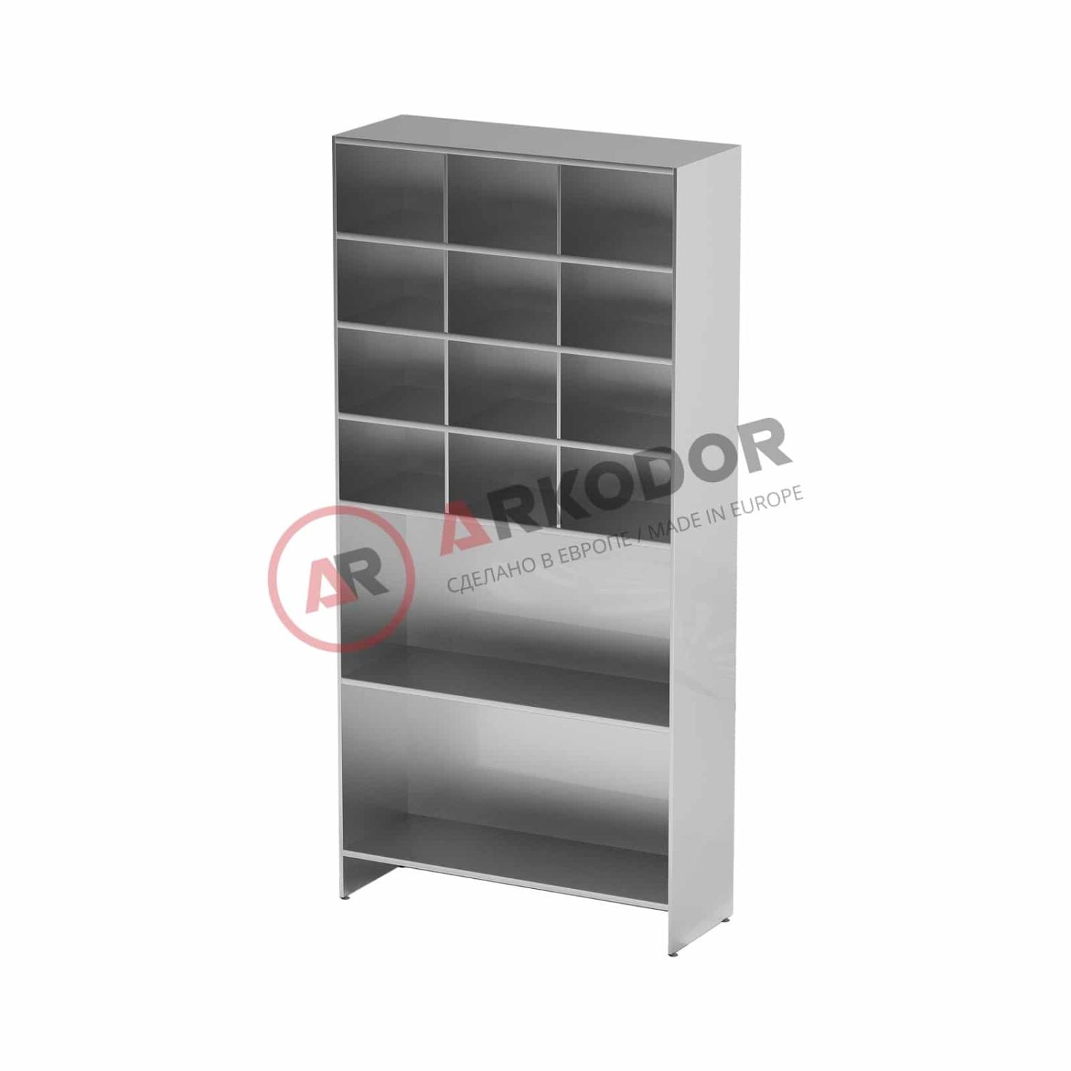 Шкаф-стеллаж для одноразовой одежды AT-S09 (Нержавеющая сталь)