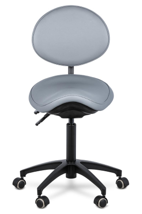 Стул-седло со спинкой Mercury Black