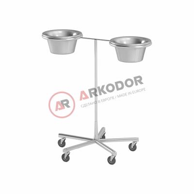 Подставка с двумя тазами AT-B05/AT-B05v (Нержавеющая сталь)