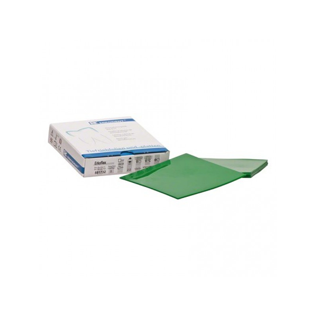 Erkoflex color - термоформовочные пластины, цвет глубокий зеленый, квадратные, 125×125 мм, 5 шт. | Erkodent (Германия)