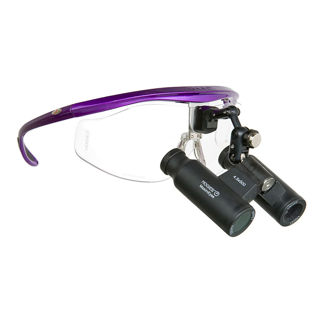 Hogies MaximEyes Prismatic Loupes - призматические бинокулярные лупы системы Flip-up на оправе, увеличение 3.5x/4.5x/6.0x | Hogies (Австралия)