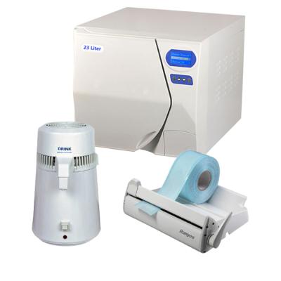 Комплект: автоклав Ton Shuo 23B+ (23 л) + дистиллятор Drink (4 л) + запечатывающее устройство Seal 120