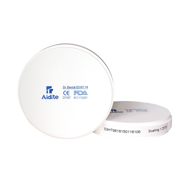 Aidite ST - циркониевый диск, полупрозрачный, предварительно окрашенный, диаметр 98 мм | Aidite (Китай)