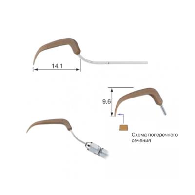 V-P26R - насадка с двойным широким углом изгиба (3шт.) | NSK Nakanishi (Япония)