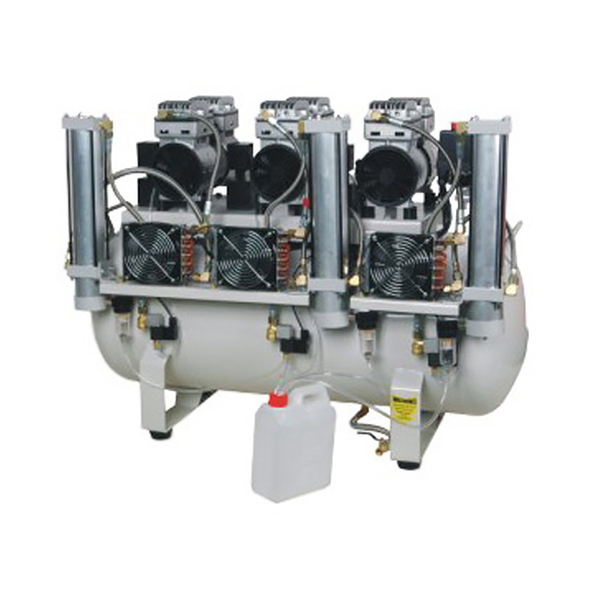 EYK135 - безмасляный компрессор для трех стоматологических установок, с осушителем, с ресивером 135 л, 220 л/мин | Eluan (Китай)