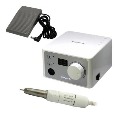 Marathon 3N - портативный микромотор с наконечником SDE-SH20N, 30000 об/мин, педаль SFP-27, серебристый | Saeyang Microtech (Ю. Корея)