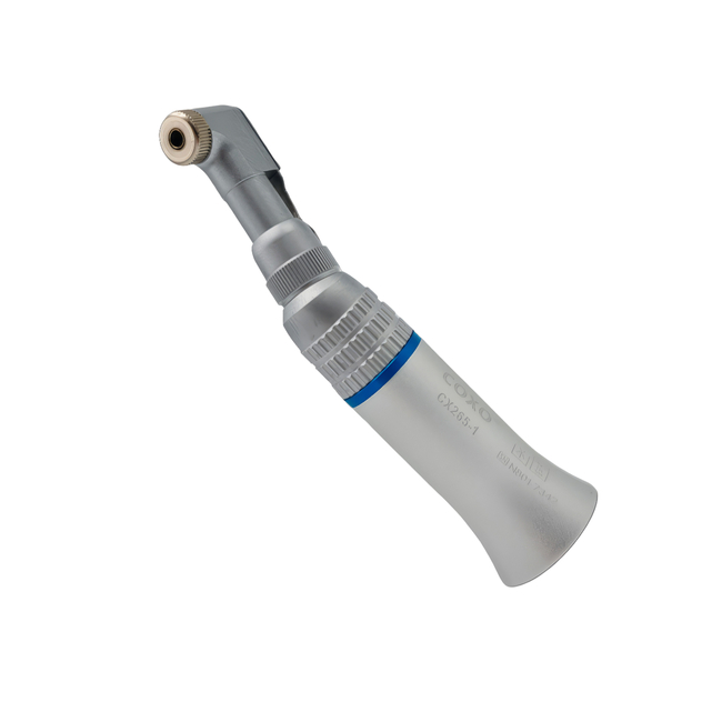 CX265-1 - угловой наконечник, без света, с фиксацией бора на защелку, 40000 об/мин, 1:1 | COXO (Китай)