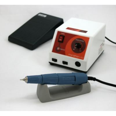 Marathon N2 - щеточный зуботехнический микромотор с наконечником SDE-SH37L (M45), 40000 об/мин, 45 Вт, педаль FS60 | Saeyang Microtech (Ю. Корея)