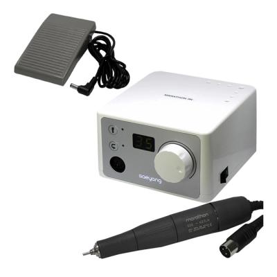 Marathon 3N - портативный микромотор с наконечником SDE-H37LN, 35000 об/мин, педаль SFP-27, серебристый | Saeyang Microtech (Ю. Корея)