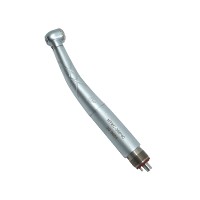 НТКС-300ЧС - турбинный кнопочный наконечник с генератором света, стандартной головкой, четырехточечным спреем охлаждения | Мегатэкс (Россия)