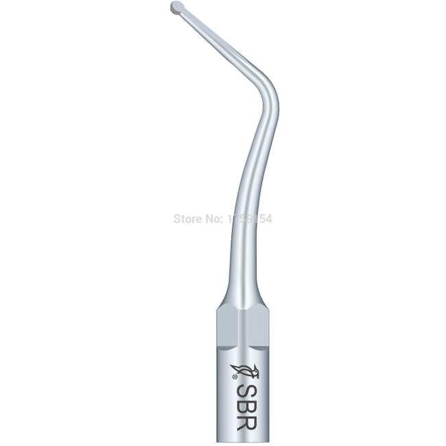 Насадка SBR для скалеров EMS и Woodpecker, алмазная шарообразная с кончиком повернутым вправо на 45 гр., для обработки кариозной полости зуба без риска повреждения соседних зубов (подходит к UDS/EMS) | Woodpecker (Китай)