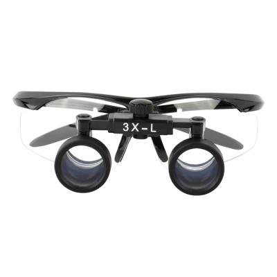 SM3.0X + BP frame - легкие бинокулярные лупы системы Flip-up на усиленной спортивной оправе, увеличение 3.0x | Ymarda (Китай)