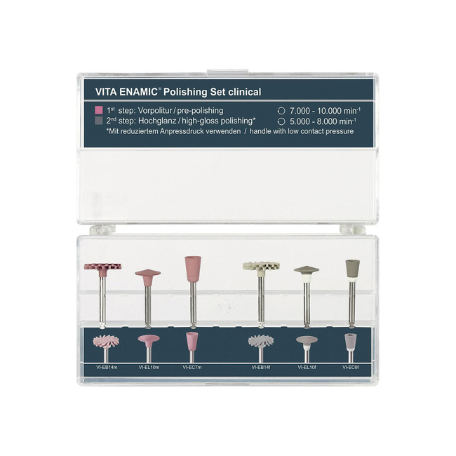 VITA ENAMIC Polishing Set clinical - набор полиров для керамики, для углового наконечника | VITA (Германия)