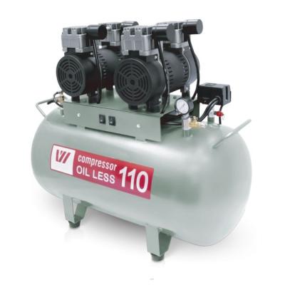 W-608 - безмасляный компрессор для 3-х стоматологических установок с ресивером 110 л (260 л/мин) | WuerWei (Китай)