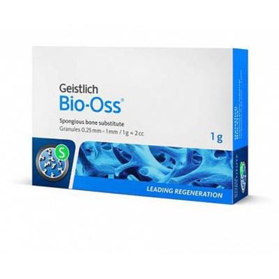BIO-OSS - 1,0 г, гранулы 0,25-1 мм, размер S, натуральный костнозамещающий материал | Geistlich Pharma (Швейцария)