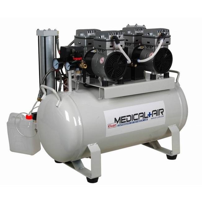 Eluan EYK65 - безмасляный компрессор для 2-х стоматологических установок, с осушителем, с ресивером 65 л, 150 л/мин | Eluan (Китай)
