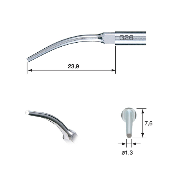 G26 - насадка к скейлерам Varios для удаления штифтов (для NSK/Satelec) | NSK Nakanishi (Япония)