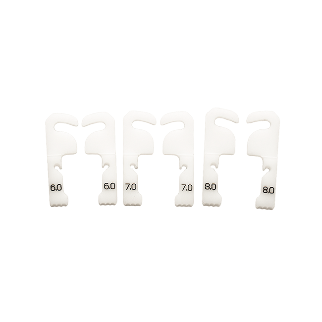 Protrusion Stop Set - набор протрузионных ограничителей, цвет белый, 6 / 7 / 8 мм | Gamma Dental (Австрия)