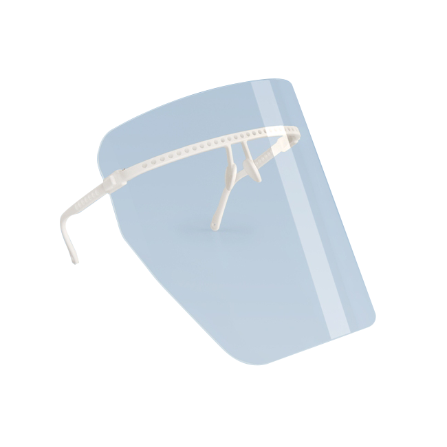 Защитный многоразовый экран для лица, комплект Классик (1 оправа, 5 щитков для лица) | Кристидент (Россия)