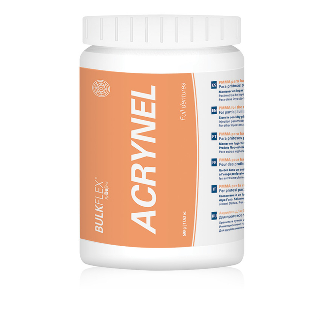 Deflex Acrynel - акрил для полносъемных протезов (россыпь) | Nuxen (Аргентина)