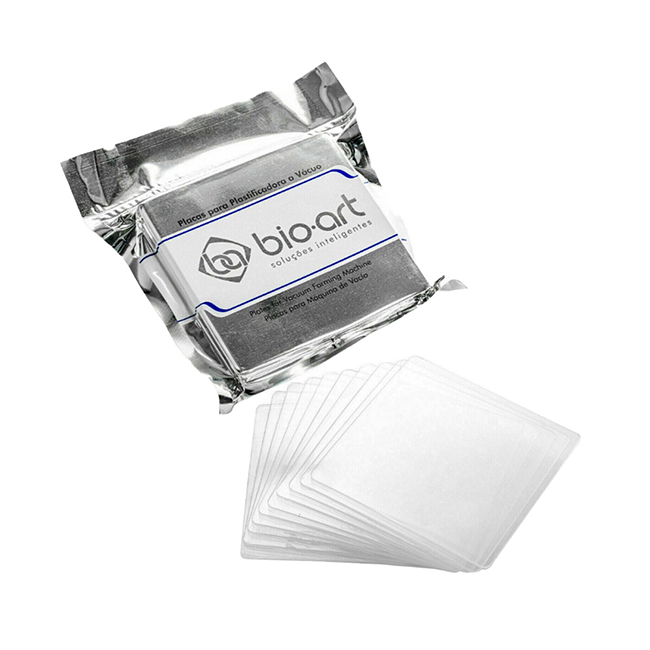 Crystal Plate 0,3 - термоформовочные пластины для вакуумформера Plastvac P7, жесткие, 0.3 мм, 10 шт. | Bio-Art (Бразилия)