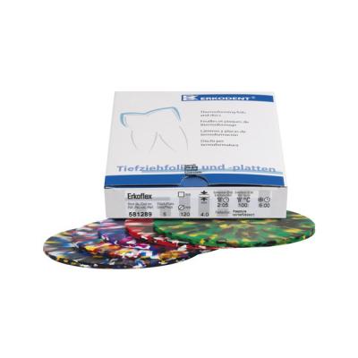 Erkoflex freestyle - термоформовочные пластины, ассорти, круглые, диаметр 120 мм, 5 шт. | Erkodent (Германия)