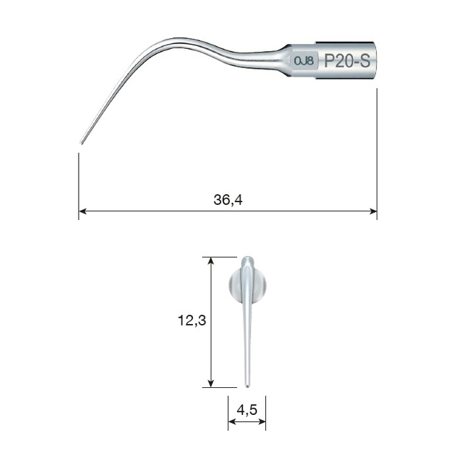 P20-S - прямая насадка для пародонтологии | NSK Nakanishi (Япония)