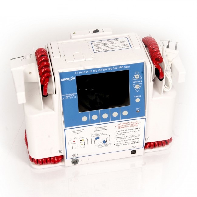 ДКИ-Н-10 АКСИОН - ручной дефибриллятор-монитор, минимальная комплектация без электродов для ЭКГ