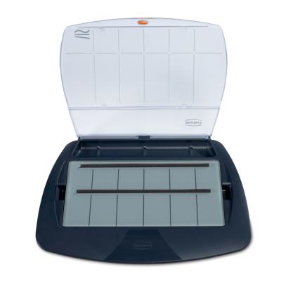 Палитра стеклянная, частично самоувлажняющаяся, с двумя увлаж. полосками lay:art crystal aqua xl | Renfert (Германия)