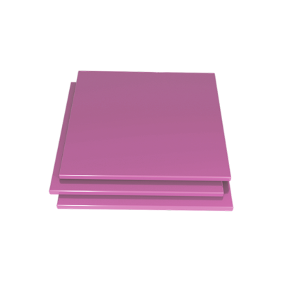 Erkoplast PLA-R - термоформовочные пластины, цвет розовый, квадратные, 125×125 мм, толщина 1.5 мм, 10 шт. | Erkodent (Германия)