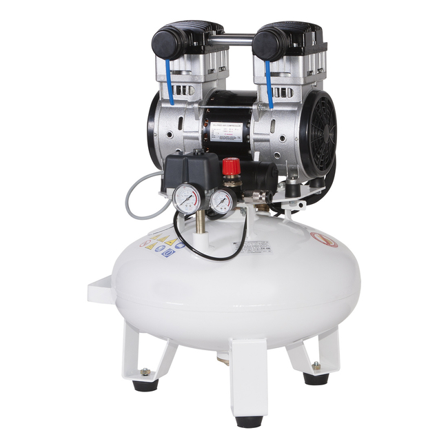 Remeza КМ-24.OLD15 - безмасляный компрессор для одной стоматологической установки, без осушителя, с ресивером 24 л, 115 л/мин | Remeza (Белоруссия)