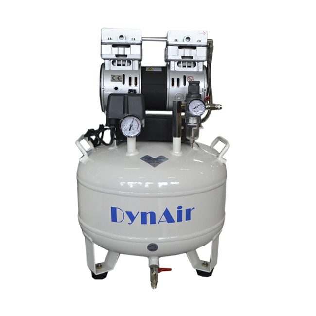 DA7001 - безмасляный компрессор для одной стоматологической установки, без осушителя, с ресивером 30 л, 78 л/мин | Jiangsu Dynamic Medical Technology (Китай)