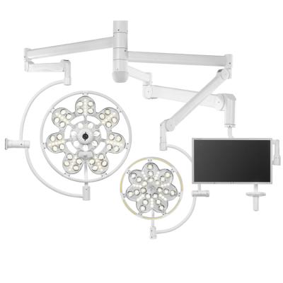 ЭМАЛЕД 500/300/x - операционный светильник с консолью для монитора, потолочный, двухкупольный | Эма (Россия)