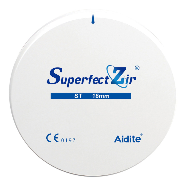 Aidite STW - циркониевый диск прозрачный, неокрашенный, диаметр 98 мм | Aidite (Китай)