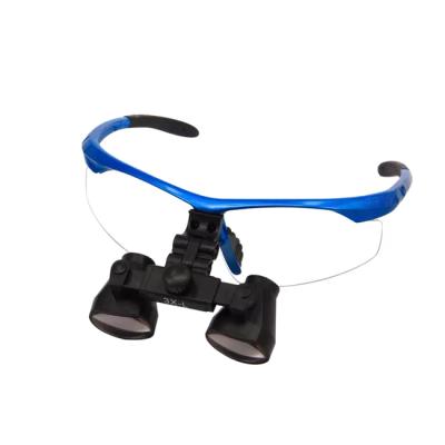 CO3.0X + BP frame - бинокулярные лупы системы Flip-up на усиленной спортивной оправе, увеличение 3.0х | Ymarda (Китай)