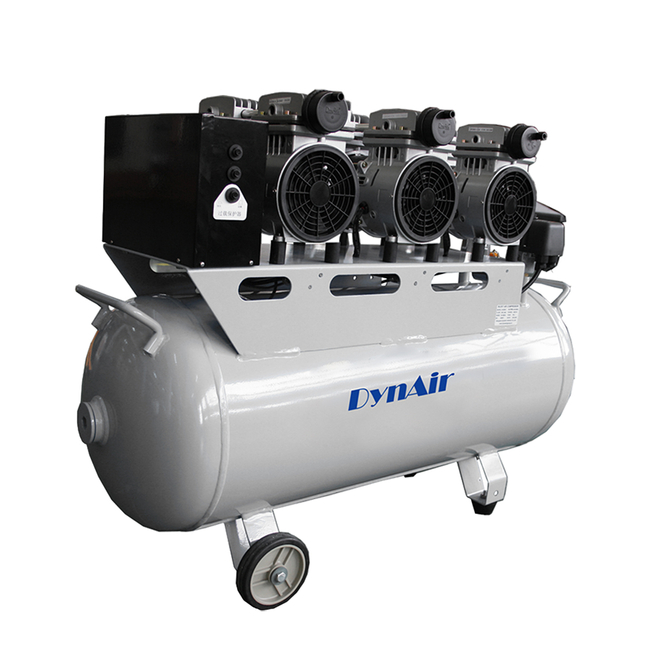 DA7003 - безмасляный компрессор для 3-х стоматологических установок, без осушителя, с ресивером 70 л, 234 л/мин | Jiangsu Dynamic Medical Technology (Китай)