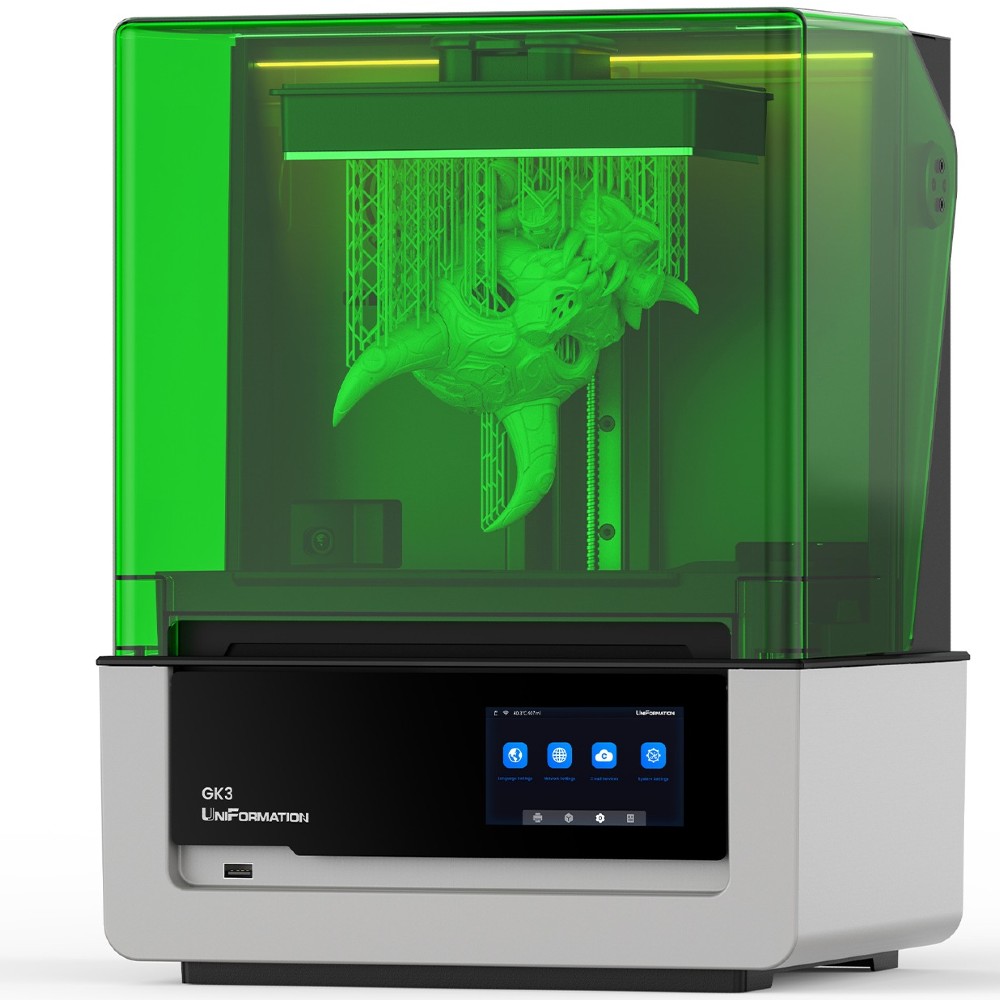 3D-принтер UniFormation GK3 — высокоточная 16K-печать для стоматологии и прототипирования