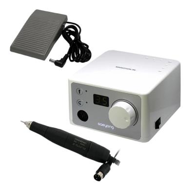 Marathon 3N - портативный микромотор с наконечником SDE-SH400, 40000 об/мин, педаль SFP-27, серебристый | Saeyang Microtech (Ю. Корея)