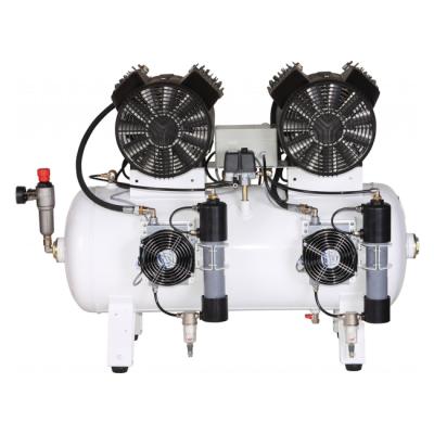 Remeza КМ-100.VS204ТД - безмасляный компрессор для 4-х стоматологических установок, с осушителем мембранного типа, с ресивером 100 л, 260 л/мин | Remeza (Белоруссия)