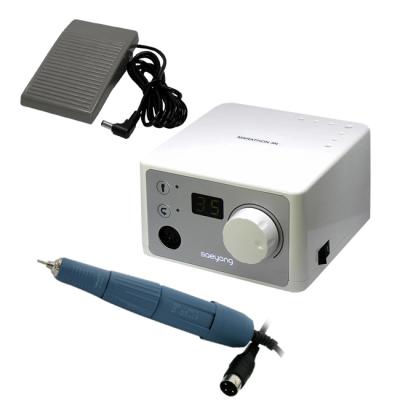 Marathon 3N - портативный микромотор с наконечником SDE-SH37L, 40000 об/мин, педаль SFP-27, серебристый | Saeyang Microtech (Ю. Корея)