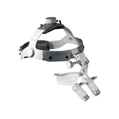 Heine HRP Set B - бинокулярные лупы высокого разрешения с увеличением 3,5х, 4х и 6х и креплением на шлеме с защитным щитком S-Guard | Heine (Германия)