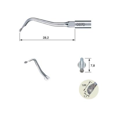 G67D - насадка к скейлерам Varios для реставрации зубов с минимальным вмешательством (для NSK/Satelec) | NSK Nakanishi (Япония)