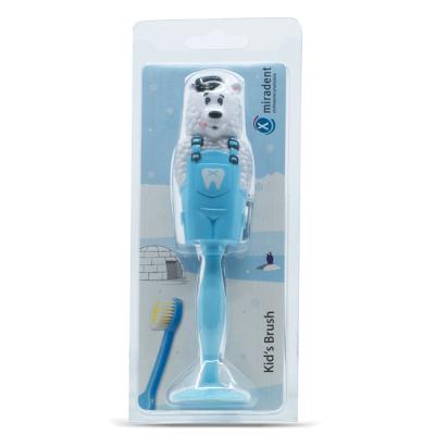 Roy Медвежонок - детская зубная щетка с защитным футляром, голубая | Hager & Werken (Германия)