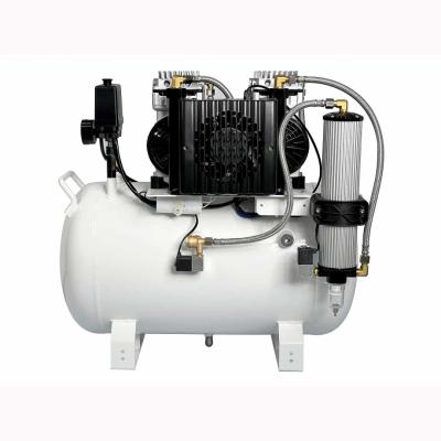 JW-032C безмасляный компрессор для трех стоматологических установок, с ресивером 55 л, с осушителем, без кожуха, 128 л/мин Junwei (Китай)