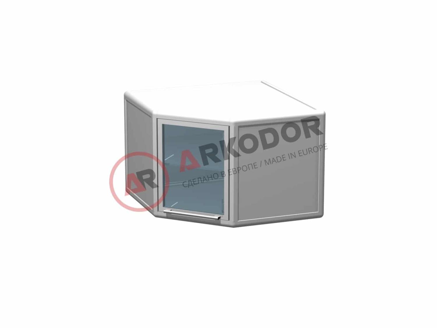 Тумба навесная угловая AR-P53Y (пластик)