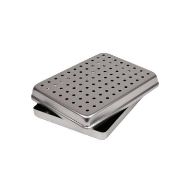 Лоток Euronda Mini алюминиевый перфорированный с крышкой, 187×145×25 мм | Euronda (Италия)