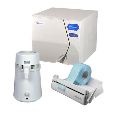 Комплект: автоклав Ton Shuo 17B+ (17 л)  + дистиллятор Drink (4 л) + запечатывающее устройство Seal 120