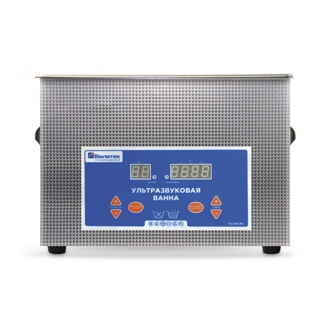 Vilitek VBS-4D - ультразвуковая ванна с подогревом, таймером и цифровым управлением, 4 л | Vilitek (Россия)