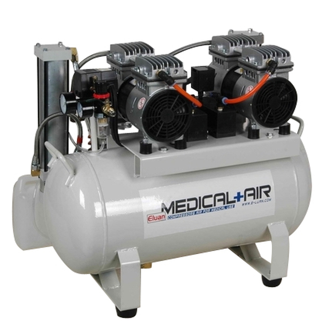 Eluan EYK50 - безмасляный компрессор для одной стоматологической установки, с осушителем, с ресивером 50 л, 110 л/мин | Eluan (Китай)